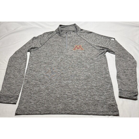 Minnesota Golden Gophers Nike 1/4 Zip Long Sleeve Shirt Mens Large Loose Fit - Picture 1 of 11